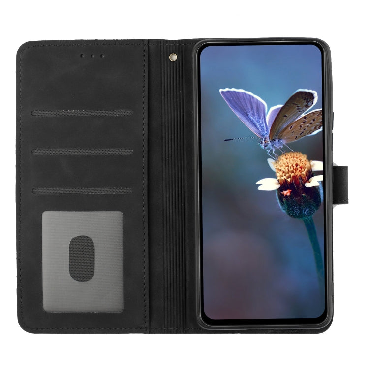 For Xiaomi Redmi 9C Flower Embossing Pattern Leather Phone Case(Black) - Xiaomi Cases by buy2fix | Online Shopping UK | buy2fix