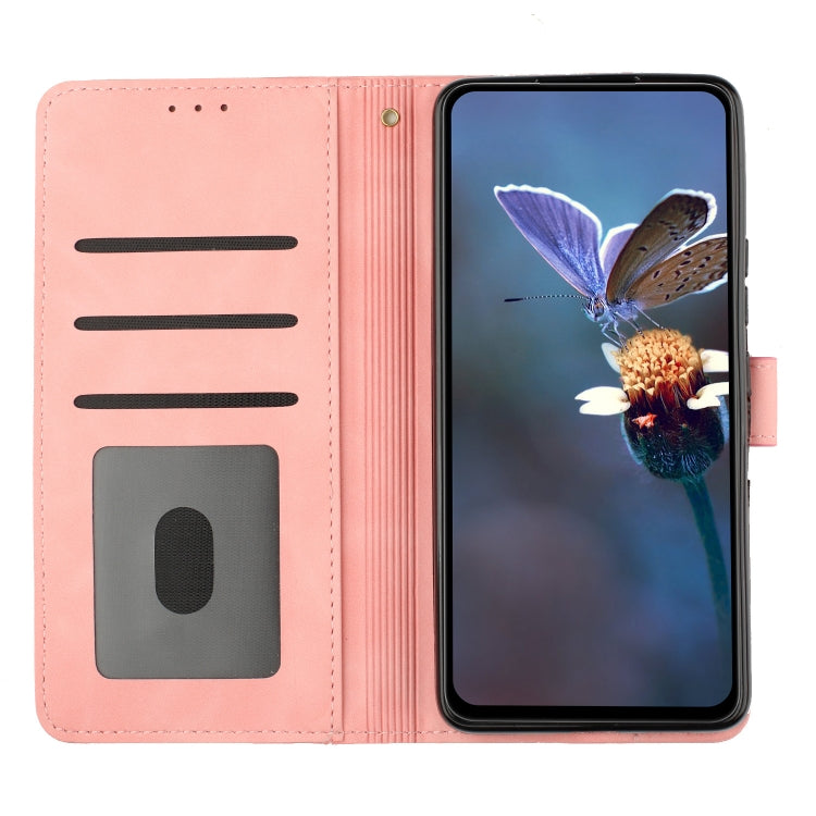 For Xiaomi Redmi Note 11 4G Global / Note 11S Flower Embossing Pattern Leather Phone Case(Pink) - Xiaomi Cases by buy2fix | Online Shopping UK | buy2fix