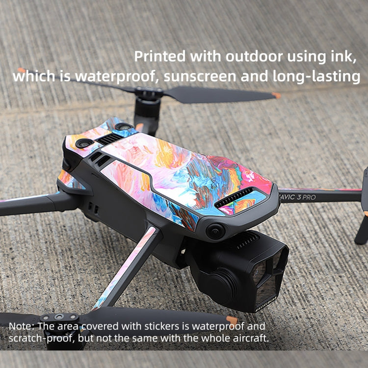 For DJI Mavic 3 Pro / RC Pro Sunnylife Drone Body Remote Control Decorative Stickers Set(Colorful Sea Blue) - Stickers by Sunnylife | Online Shopping UK | buy2fix