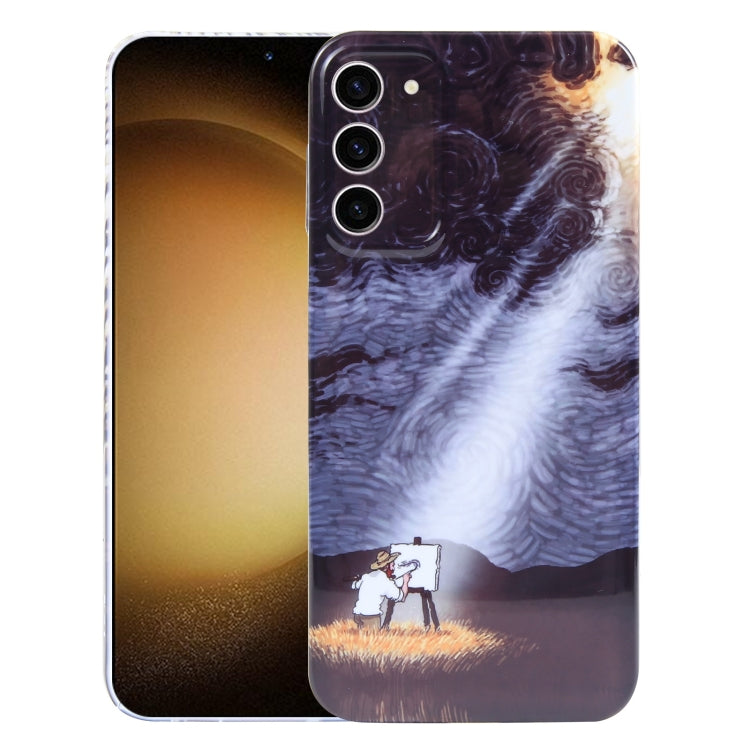 For Samsung Galaxy S23+ 5G Precise Hole Oil Painting Pattern PC Phone Case(Shine) - Galaxy S23+ 5G Cases by buy2fix | Online Shopping UK | buy2fix
