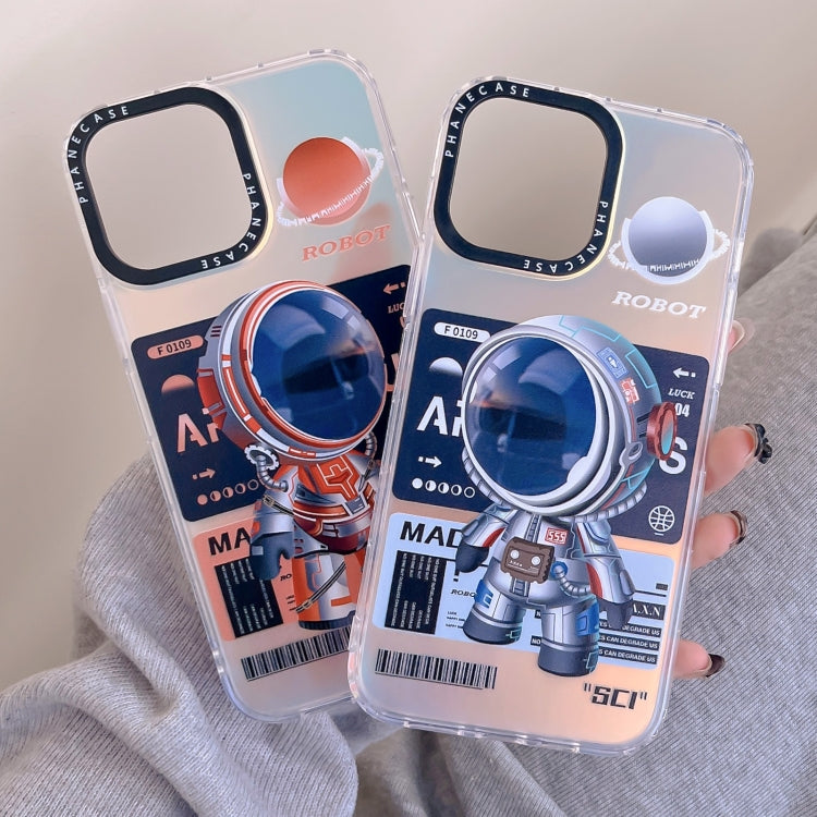 For iPhone 11 Pro Max Mechanical Astronaut Pattern TPU Phone Case(Orange) - iPhone 11 Pro Max Cases by buy2fix | Online Shopping UK | buy2fix