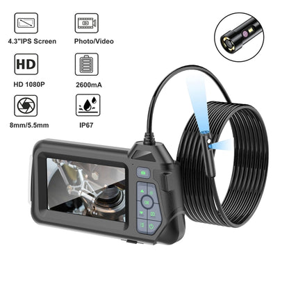 M60 4.3 inch Dual Camera with Screen Endoscope, Length:2m(8mm) -  by buy2fix | Online Shopping UK | buy2fix