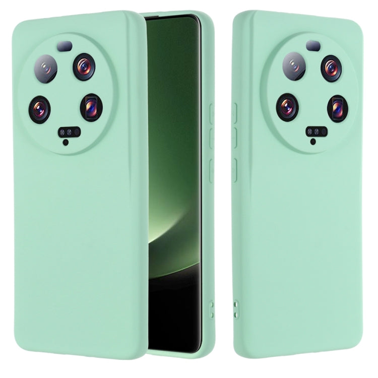 For Xiaomi 13 Ultra 5G Pure Color Liquid Silicone Shockproof Phone Case(Green) - 13 Ultra Cases by buy2fix | Online Shopping UK | buy2fix