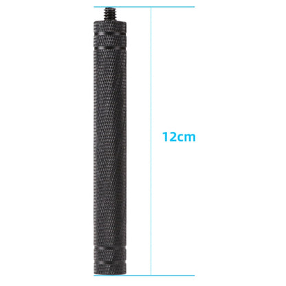 Diamond Texture  Aluminum Alloy Extension Rod Tube(Black) - Others by buy2fix | Online Shopping UK | buy2fix