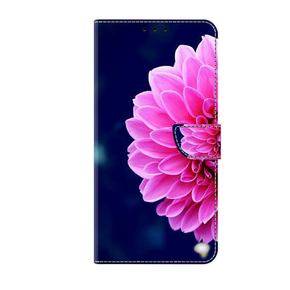 For Xiaomi Redmi 9A Crystal 3D Shockproof Protective Leather Phone Case(Pink Petals) - Xiaomi Cases by buy2fix | Online Shopping UK | buy2fix