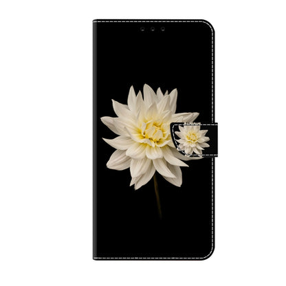 For Xiaomi Redmi 10 Crystal 3D Shockproof Protective Leather Phone Case(White Flower) - Xiaomi Cases by buy2fix | Online Shopping UK | buy2fix