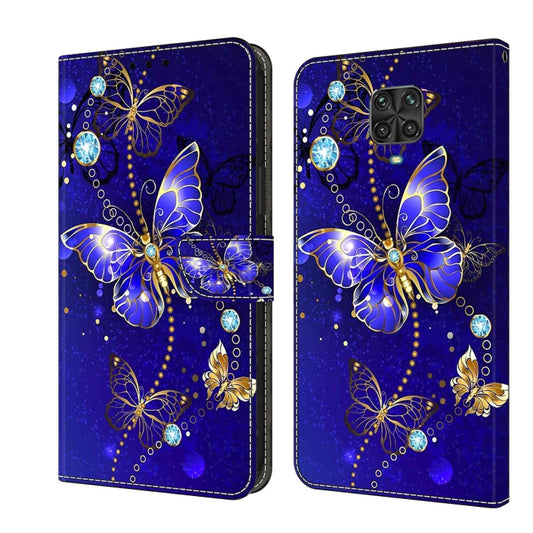 For Xiaomi Redmi Note 9 Pro Crystal 3D Shockproof Protective Leather Phone Case(Diamond Butterfly) - Xiaomi Cases by buy2fix | Online Shopping UK | buy2fix