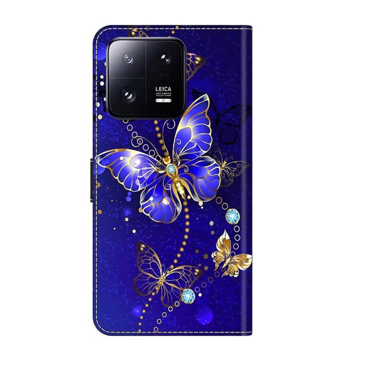 For Xiaomi 13 Pro Crystal 3D Shockproof Protective Leather Phone Case(Diamond Butterfly) - 13 Pro Cases by buy2fix | Online Shopping UK | buy2fix