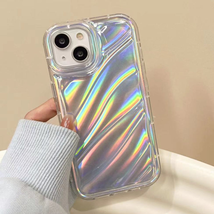 For iPhone 13 Laser Sequin Waves TPU Phone Case(Transparent) - iPhone 13 Cases by buy2fix | Online Shopping UK | buy2fix