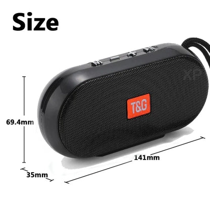 T&G TG179 Outdoor Multifunctional Wireless Bluetooth Speaker Support USB / TF / FM(Red) - Mini Speaker by T&G | Online Shopping UK | buy2fix