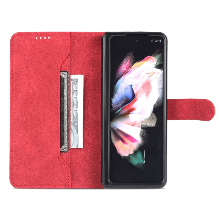 For Samsung Galaxy Z Fold5 AZNS Dream II Skin Feel PU+TPU Horizontal Flip PU Phone Case(Red) - Galaxy Z Fold5 Cases by AZNS | Online Shopping UK | buy2fix