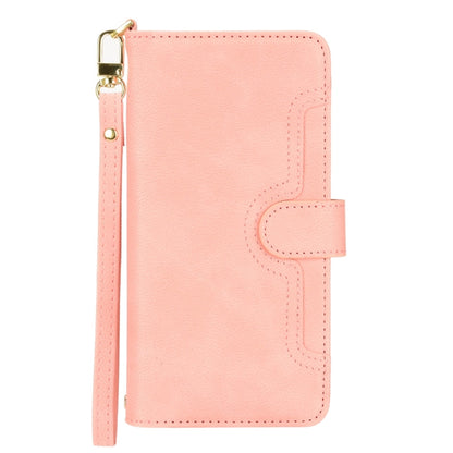 For ASUS Zenfone 10 / 9 Litchi Texture Zipper Leather Phone Case(Pink) - ASUS Cases by buy2fix | Online Shopping UK | buy2fix