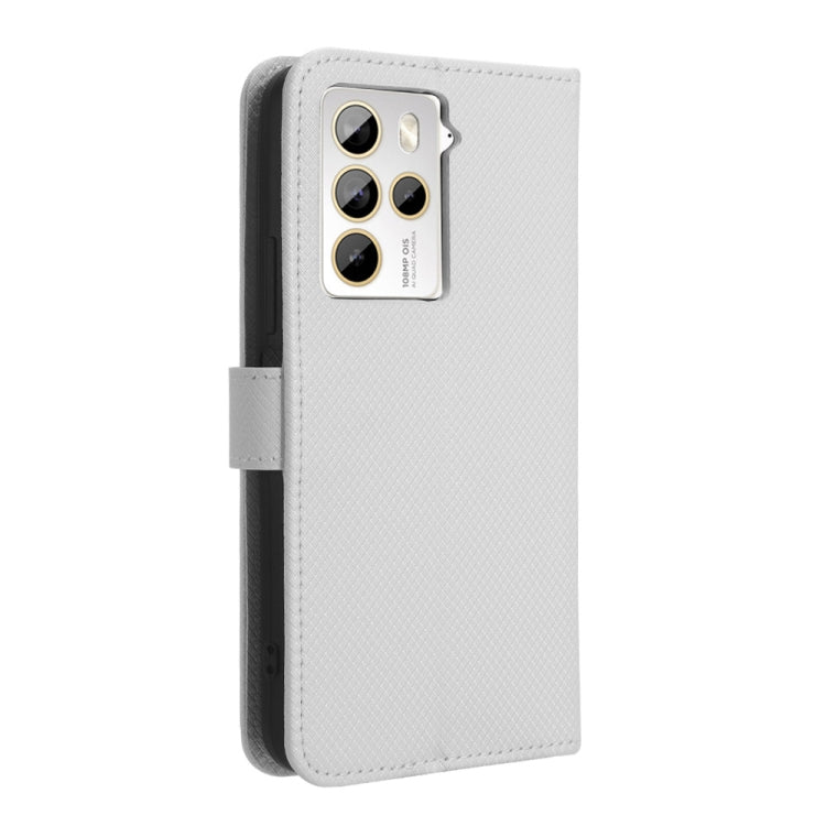 For HTC U23 / U23 Pro Diamond Texture Leather Phone Case(White) - HTC by buy2fix | Online Shopping UK | buy2fix