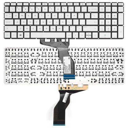 For HP 15m-DR / 15m-DS US Version Laptop Backlight Keyboard(Silver) - HP Spare Parts by buy2fix | Online Shopping UK | buy2fix