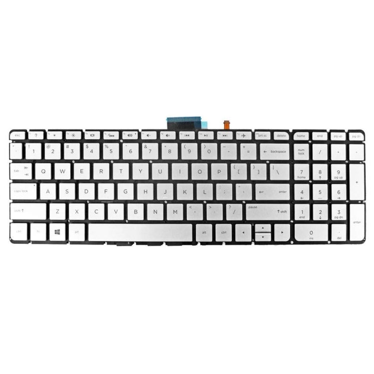 For HP M6-W US Version Laptop Backlight Keyboard(Silver) - HP Spare Parts by buy2fix | Online Shopping UK | buy2fix