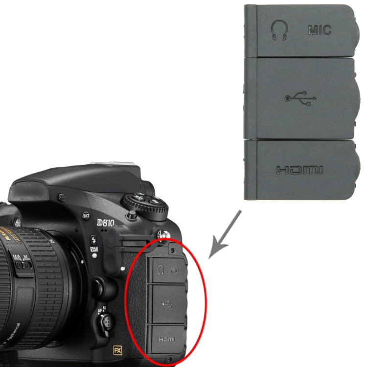 For Nikon D810 OEM USB Cover Cap - USB Cover Cap by buy2fix | Online Shopping UK | buy2fix