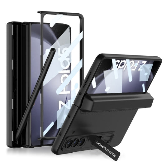 For Samsung Galaxy Z Fold5 GKK Integrated Magnetic Full Coverage Phone Flip Case with Pen Box(Black) - Galaxy Z Fold5 Cases by GKK | Online Shopping UK | buy2fix