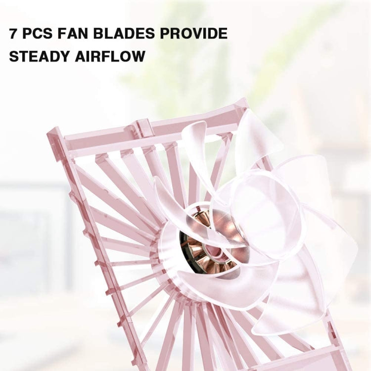 Perfume Shape Portable Fan Hidden Blade Fan(Pink) - Consumer Electronics by buy2fix | Online Shopping UK | buy2fix