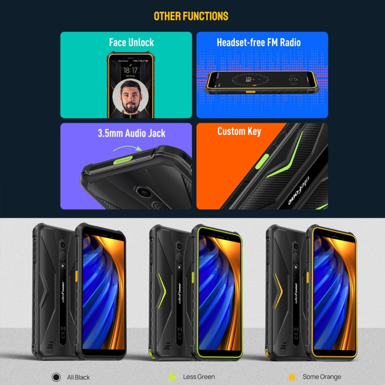 [HK Warehouse] Ulefone Armor X12 Pro, 4GB+64GB, IP68/IP69K Rugged Phone, 5.45 inch Android 13 MediaTek Helio G36 Octa Core, Network: 4G, NFC(Some Orange) - Ulefone by Ulefone | Online Shopping UK | buy2fix