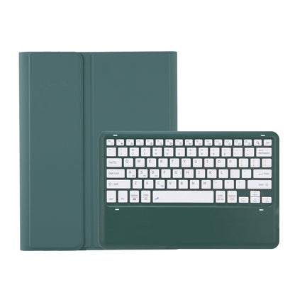 A810B For Samsung Galaxy Tab S9+ Pen Slot Detachable Bluetooth Keyboard Leather Tablet Case(Dark Green) - Samsung Keyboard by buy2fix | Online Shopping UK | buy2fix
