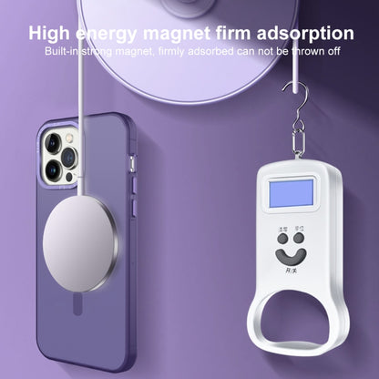 For iPhone 14 Pro MagSafe Frosted Translucent Mist Phone Case(White) - iPhone 14 Pro Cases by buy2fix | Online Shopping UK | buy2fix