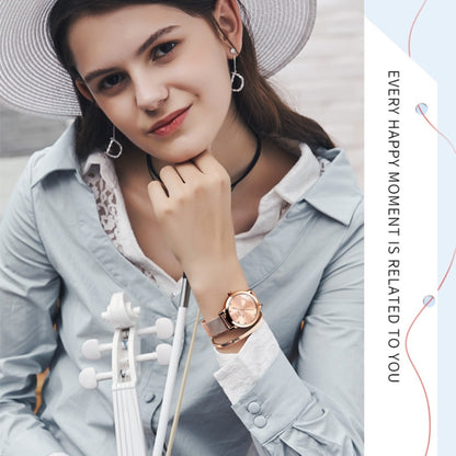 OLEVS 5189 Women Heart Shape Waterproof Quartz Watch(Rose Gold) - Metal Strap Watches by OLEVS | Online Shopping UK | buy2fix