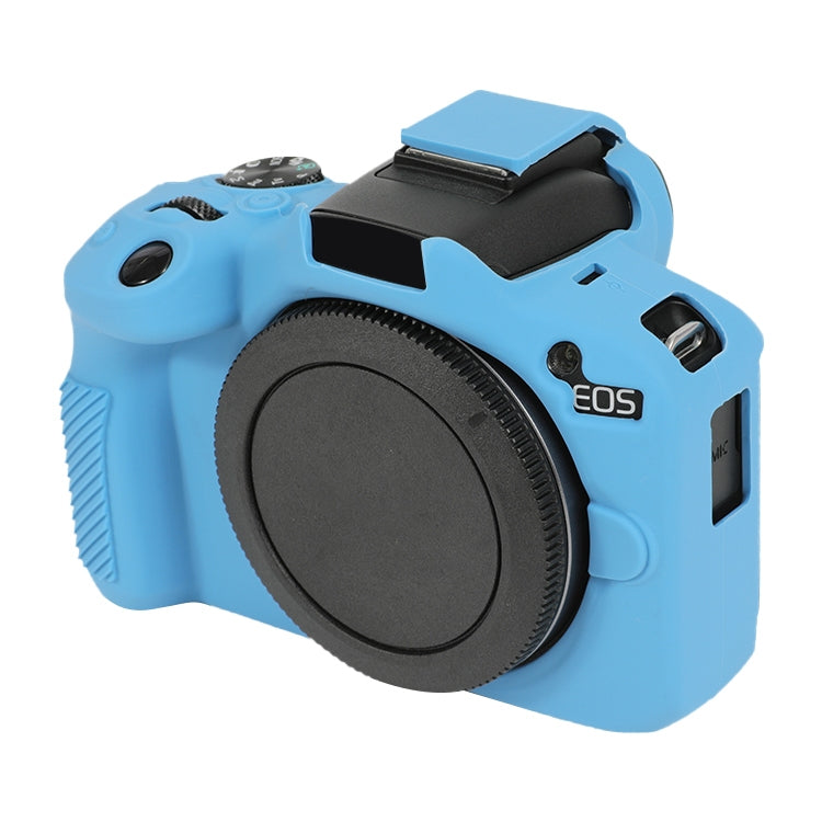 For Canon EOS R50 Soft Silicone Protective Case(Dark Blue) - Protective Case by buy2fix | Online Shopping UK | buy2fix