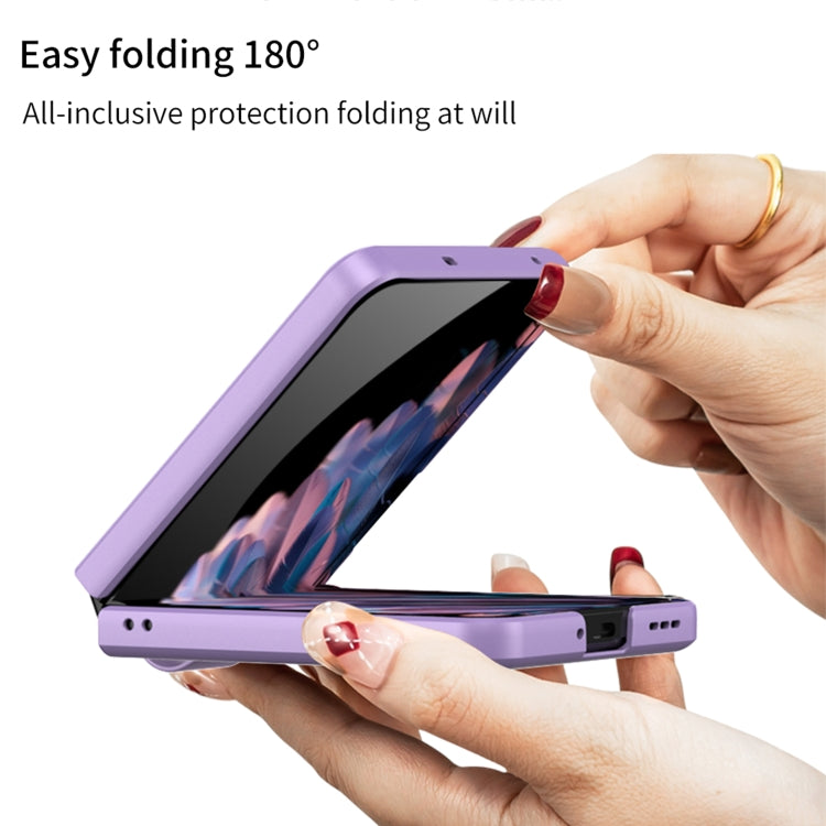 For OPPO Find N2 Flip GKK Integrated Ultrathin with Rotating Cortical Belt Phone Case(Purple) - OPPO Cases by GKK | Online Shopping UK | buy2fix