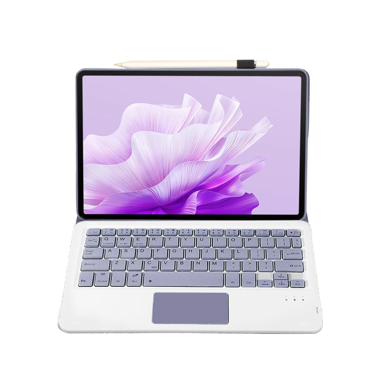 For Huawei MatePad 11.5 2023 AH17-A Lambskin Texture Ultra-thin Detachable Bluetooth Keyboard Leather Case with Touchpad(Purple) - Huawei Keyboard by buy2fix | Online Shopping UK | buy2fix