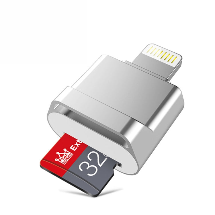 MicroDrive 8pin To TF Card Adapter Mini iPhone & iPad TF Card Reader, Capacity:16GB(Silver) -  by MICRODRIVE | Online Shopping UK | buy2fix