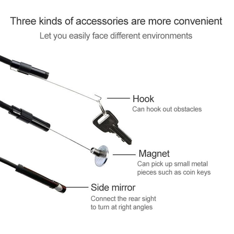 AN97 Waterproof Micro USB Endoscope Snake Tube Inspection Camera for Parts of OTG Function Android Mobile Phone, with 6 LEDs, Lens Diameter:8mm(Length: 10m) - Consumer Electronics by buy2fix | Online Shopping UK | buy2fix