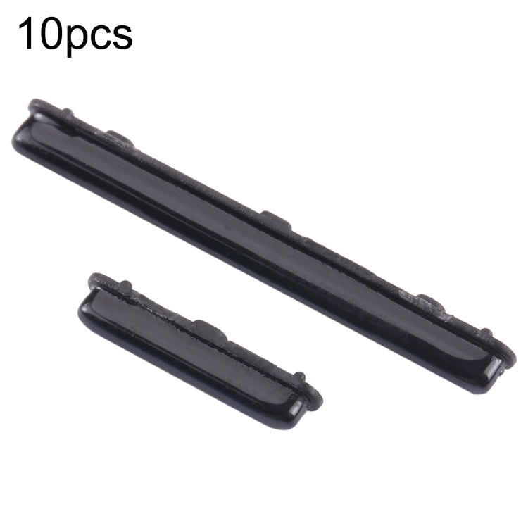 For Samsung Galaxy A30 SM-A305 10pcs Power Button + Volume Control Button(Black) - Home key & Side Key by buy2fix | Online Shopping UK | buy2fix