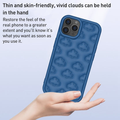 For iPhone 15 Pro Max 3D Cloud Pattern TPU Phone Case(Rose Red) - iPhone 15 Pro Max Cases by buy2fix | Online Shopping UK | buy2fix