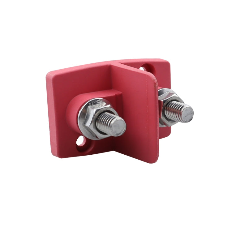 Dual Power M10 Binding Post Cable Connector(Red) - Fuse by buy2fix | Online Shopping UK | buy2fix