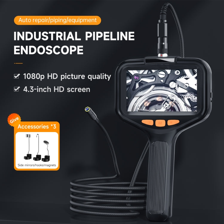 P200 8mm Front Lenses Detachable Industrial Pipeline Endoscope with 4.3 inch Screen, Spec:3m Soft Tube -  by buy2fix | Online Shopping UK | buy2fix