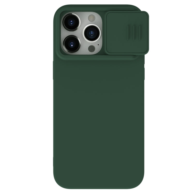 For iPhone 15 Pro Max NILLKIN CamShield Liquid Silicone Phone Case(Dark Green) - iPhone 15 Pro Max Cases by NILLKIN | Online Shopping UK | buy2fix