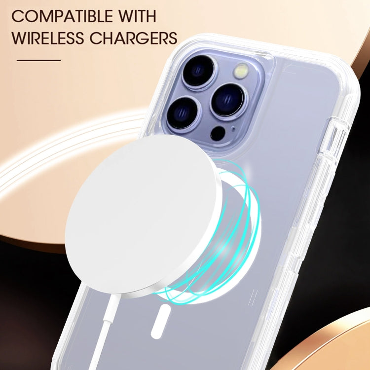 For iPhone 15 Shockproof MagSafe Magnetic Phone Case(Transparent) - iPhone 15 Cases by buy2fix | Online Shopping UK | buy2fix