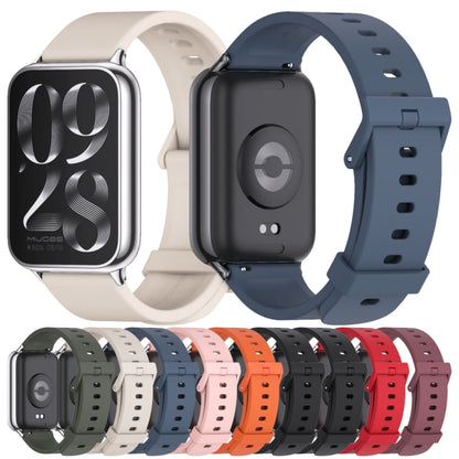 For Xiaomi Smart Band 9 Pro / 8 Pro Mijobs Silicone Breathable Watch Band(Black Silver) - Watch Bands by MIJOBS | Online Shopping UK | buy2fix