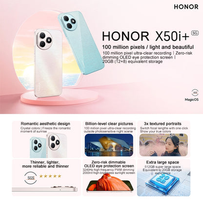 Honor X50i+, 12GB+256GB,  6.7 inch MagicOS 7.2 Dimensity 6080 Octa Core up to 2.4GHz, Network: 5G, OTG, Not Support Google Play(Black) - Honor by Huawei | Online Shopping UK | buy2fix