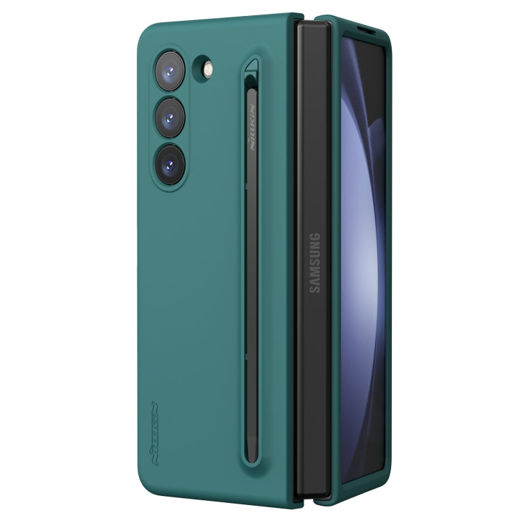 For Samsung Galaxy Z Fold5 NILLKIN Flex Pure PC + Liquid Silicone Phone Case with S Pen(Green) - Galaxy Z Fold5 Cases by NILLKIN | Online Shopping UK | buy2fix