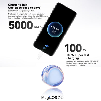 Honor 100, 16GB+256GB, Screen Fingerprint Identification, 6.7 inch MagicOS 7.2 Snapdragon 7 Gen 3 Octa Core up to 2.63GHz, Network: 5G, NFC, OTG, Support Google Play(White) - Honor by Huawei | Online Shopping UK | buy2fix