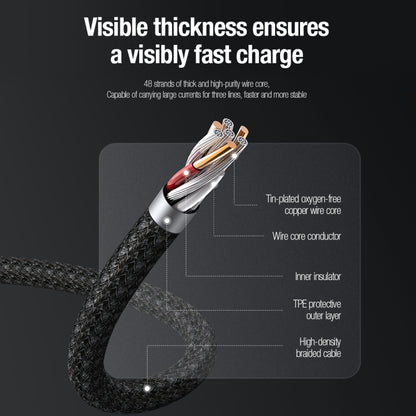 Nillkin Swift Pro 1m 3 in 1 USB to 8 Pin + Type-C + Micro USB Fast Charging Cable(Black) - Multifunction Cable by NILLKIN | Online Shopping UK | buy2fix