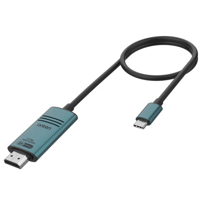 Onten UC982 8K 60Hz USB-C / Type-C to HDMI Video HD Conversion Cable(Pine Green) - Cable & Adapters by Onten | Online Shopping UK | buy2fix