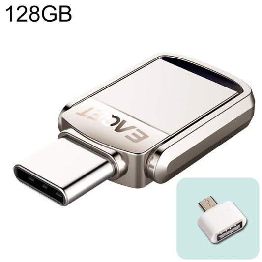EAGET 128G USB 3.1 + Type-C / USB-C  Interface Metal Twister Flash U Disk, with Micro USB OTG Adapter - Computer & Networking by EAGET | Online Shopping UK | buy2fix