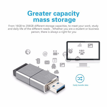 EAGET F90 256G USB 3.0 Interface Metal Flash U Disk - USB Flash Drives by EAGET | Online Shopping UK | buy2fix