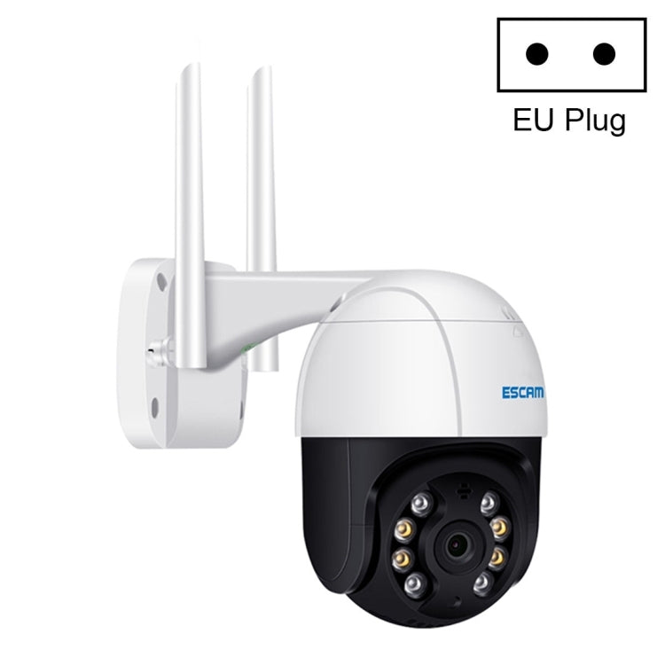 ESCAM QF518 5MP Smart WiFi IP Camera, Support AI Humanoid Detection / Auto Tracking / Dual Light Night Vision / Cloud Storage / Two Way Audio / TF Card, Plug:EU Plug(White) - Security by ESCAM | Online Shopping UK | buy2fix