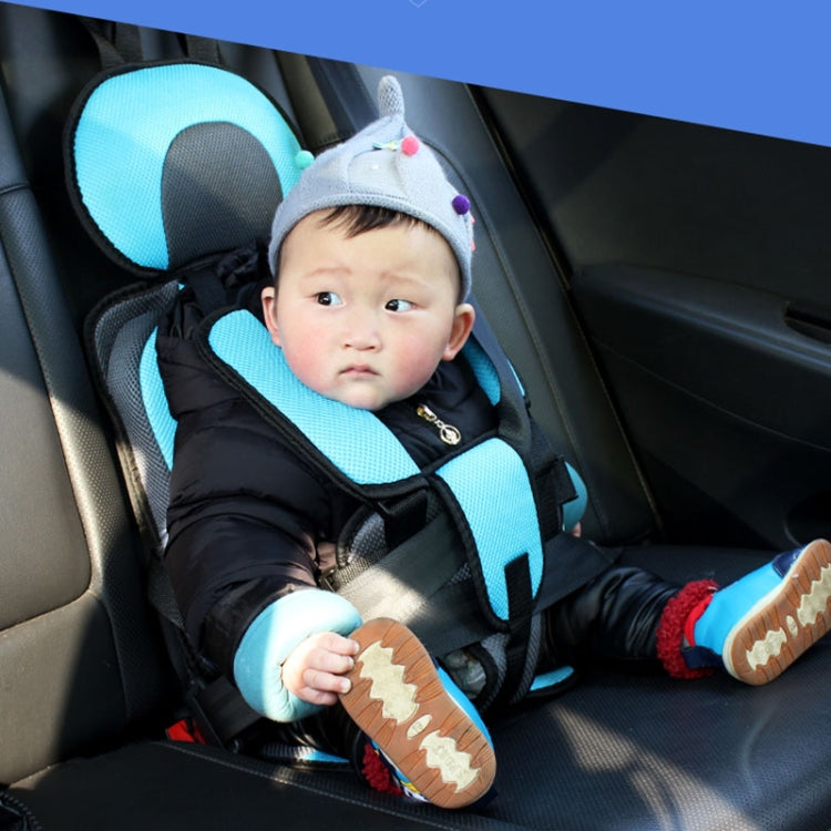 Car Portable Children Safety Seat, Size:54 x 36 x 25cm (For 3-12 Years Old)(Dark Blue + Black) - Seat Accessories by buy2fix | Online Shopping UK | buy2fix