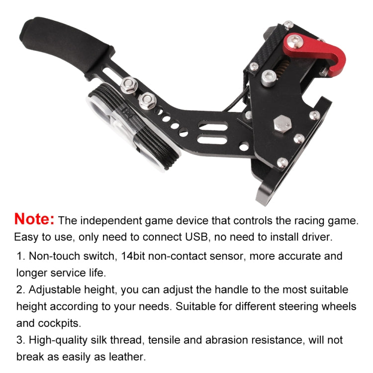 Universal USB Horizontal Drift Rally Racing Handbrake Lever Professional Gaming Peripherals for Racing Games G25/27/29 T500 - In Car by buy2fix | Online Shopping UK | buy2fix