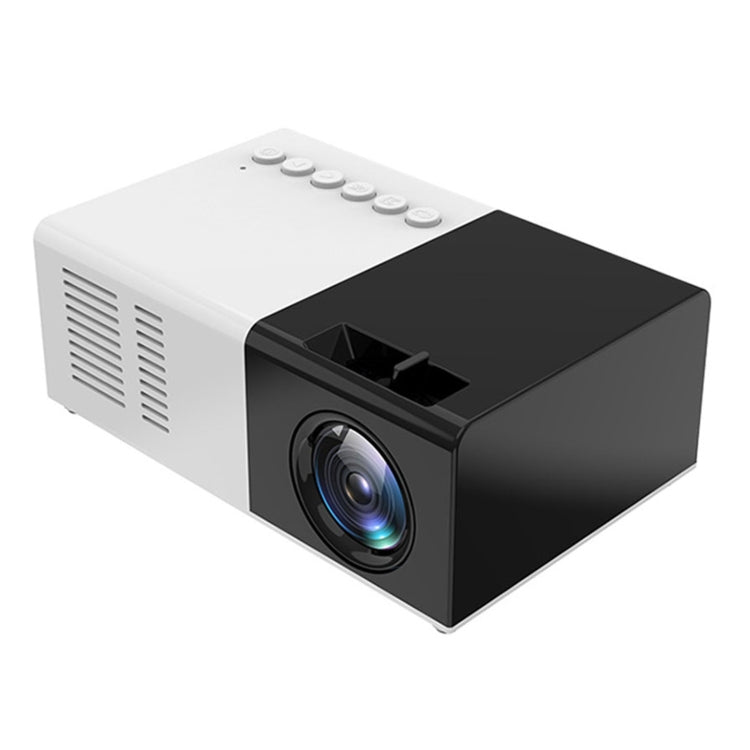 J9 1920x1080P 15 ANSI Portable Home Theater Mini LED HD Digital Projector, Basic Version, US Plug(Black White) - Consumer Electronics by buy2fix | Online Shopping UK | buy2fix