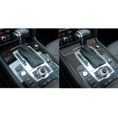 2 in 1 Car Carbon Fiber Gear Panel + Cigarette Lighter Decorative Sticker for Audi Q7 2008-2015, Left and Right Drive Universal - Car Interior Mouldings by buy2fix | Online Shopping UK | buy2fix